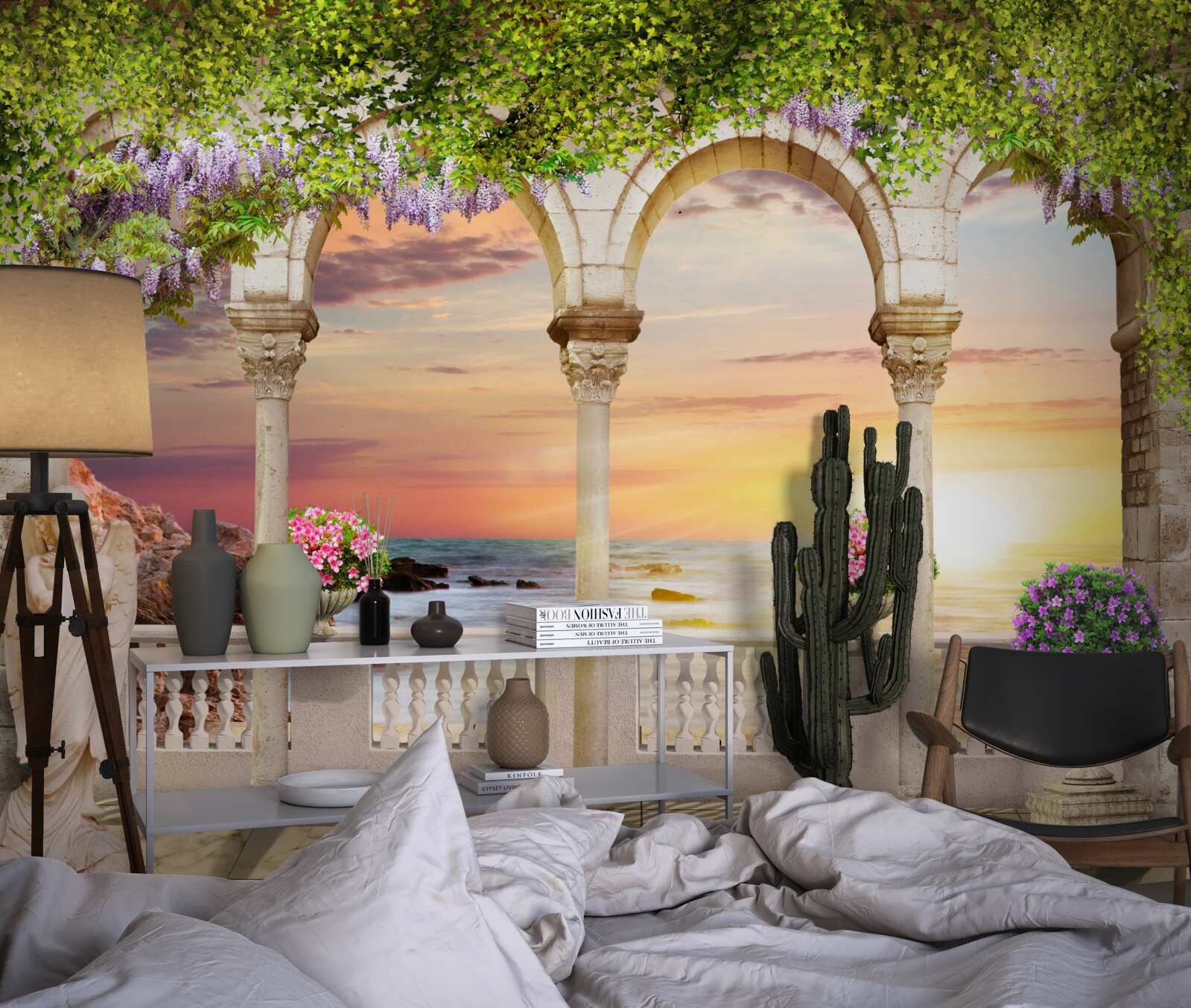 Fototapeta weranda kwiatowa