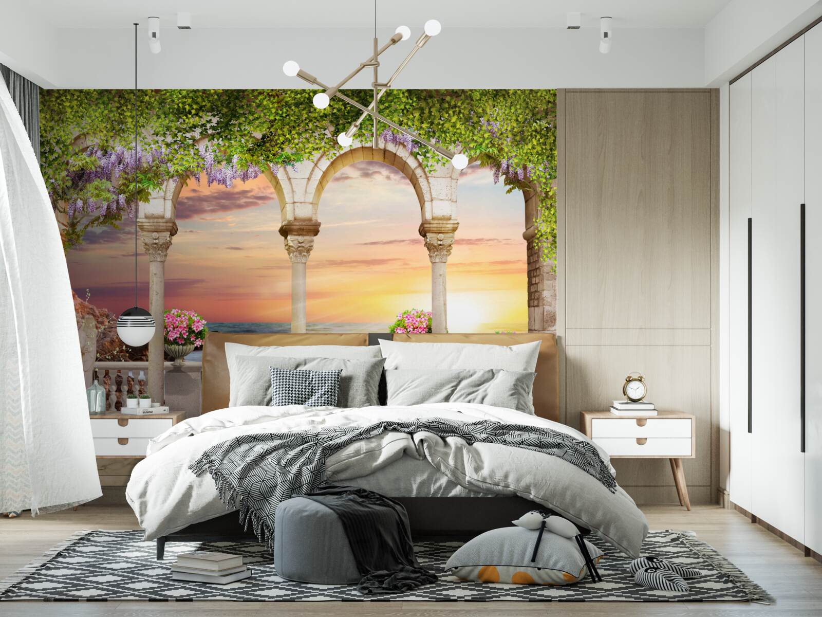 Fototapeta weranda kwiatowa