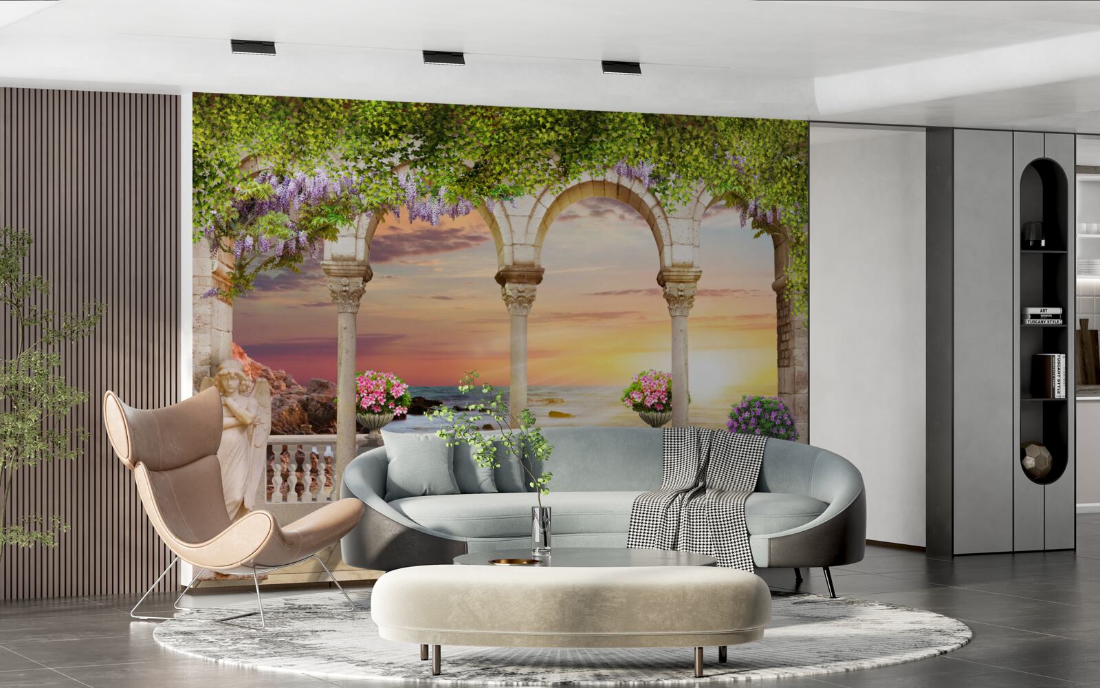 Fototapeta weranda kwiatowa