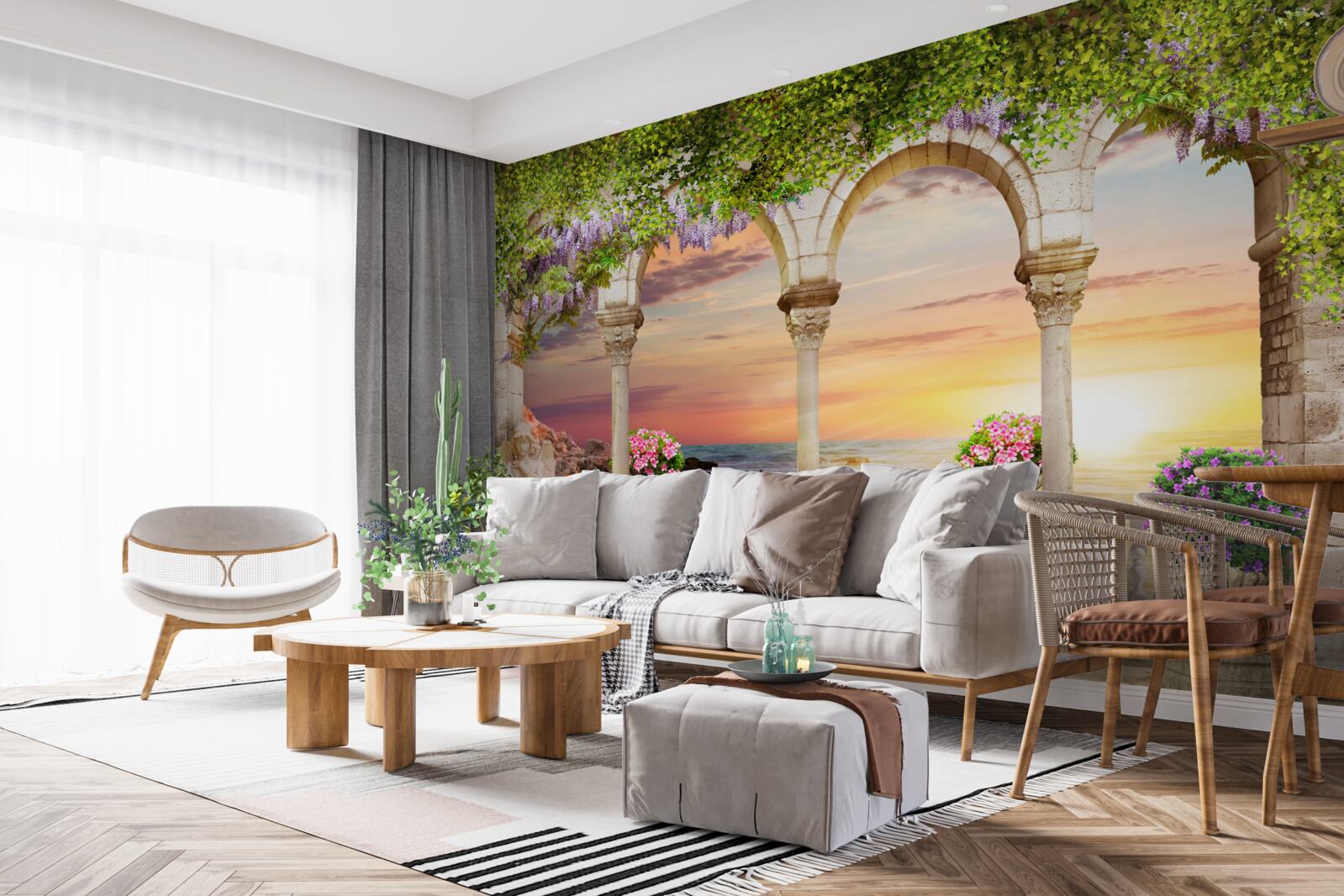 Fototapeta weranda kwiatowa