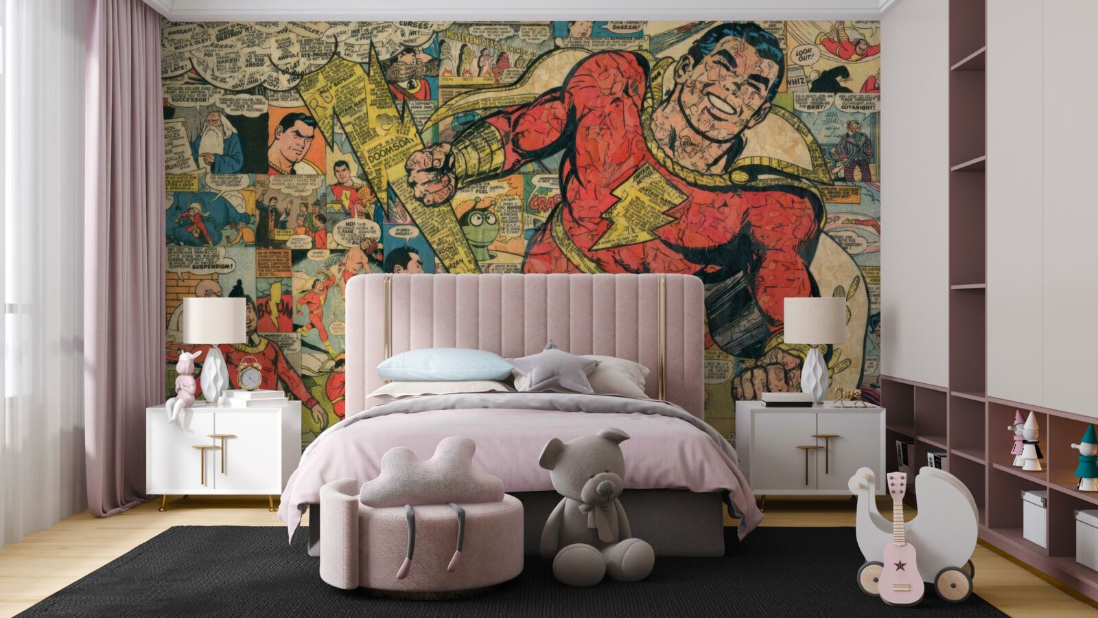 Fototapeta fragmenty komiksów