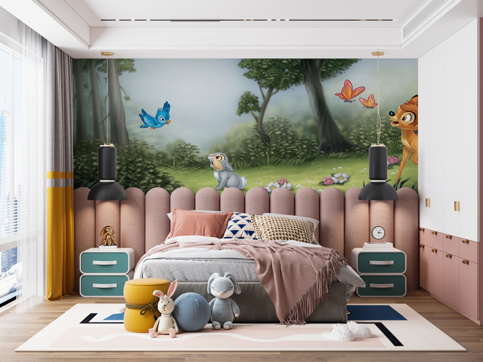 Fototapeta fabuła inspirowana jest kreskówką „bambi”