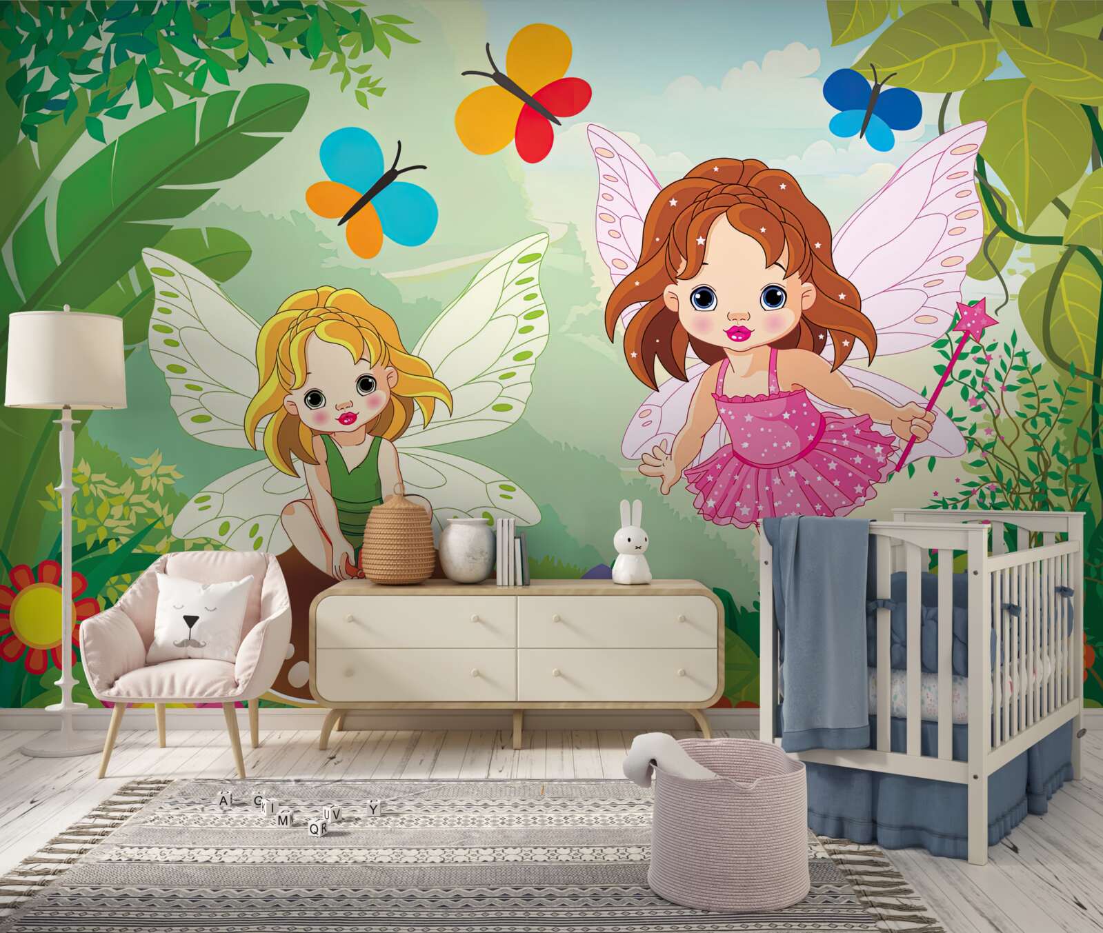 Fototapeta wróżkowe dziewczyny w lesie