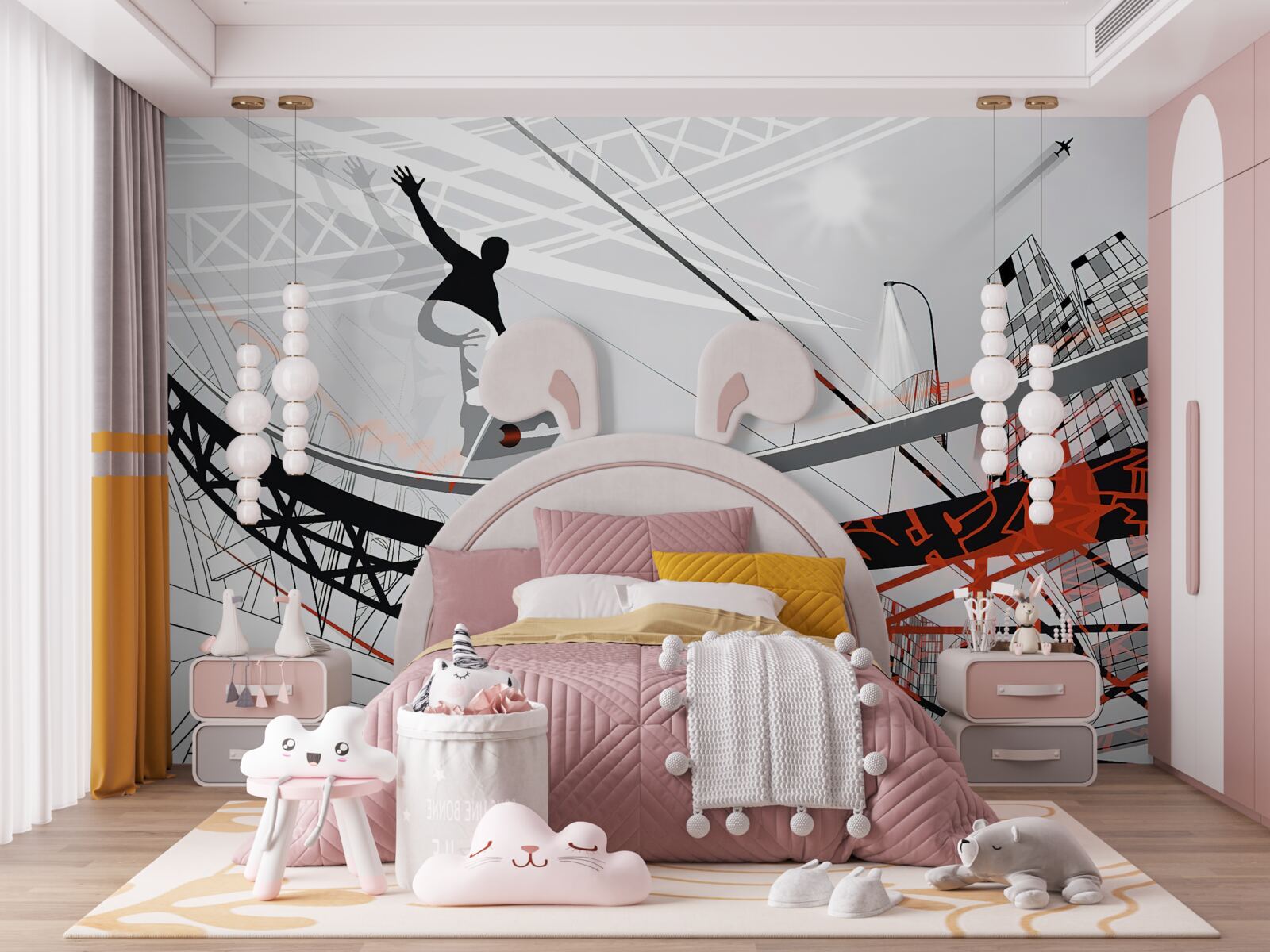 Fototapeta młody mężczyzna jeździ na deskorolce