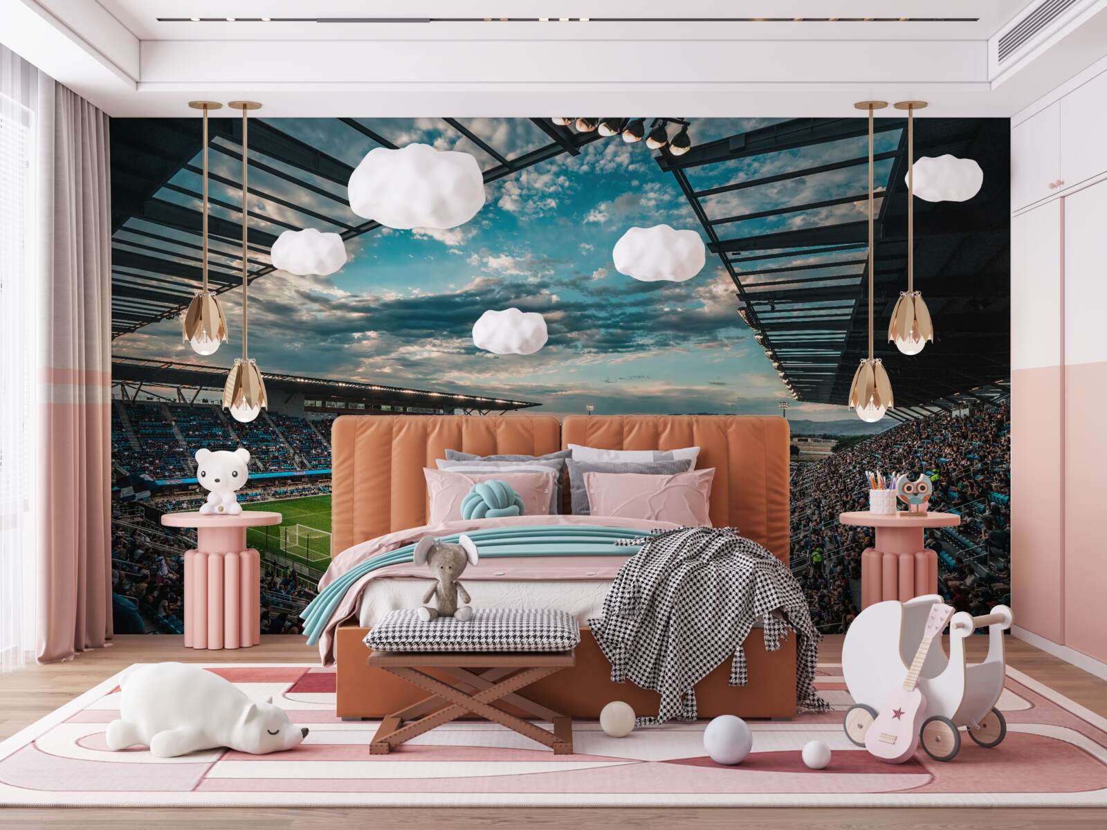 Fototapeta mecz na arenie piłkarskiej