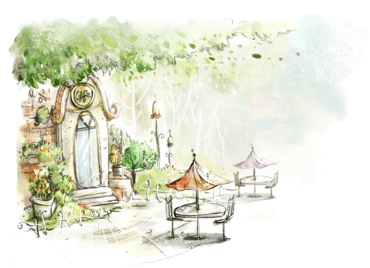 Fototapeta dziedziniec widoczny na zdjęciu