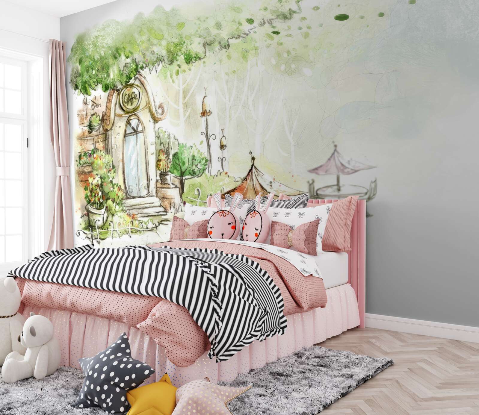 Fototapeta dziedziniec widoczny na zdjęciu