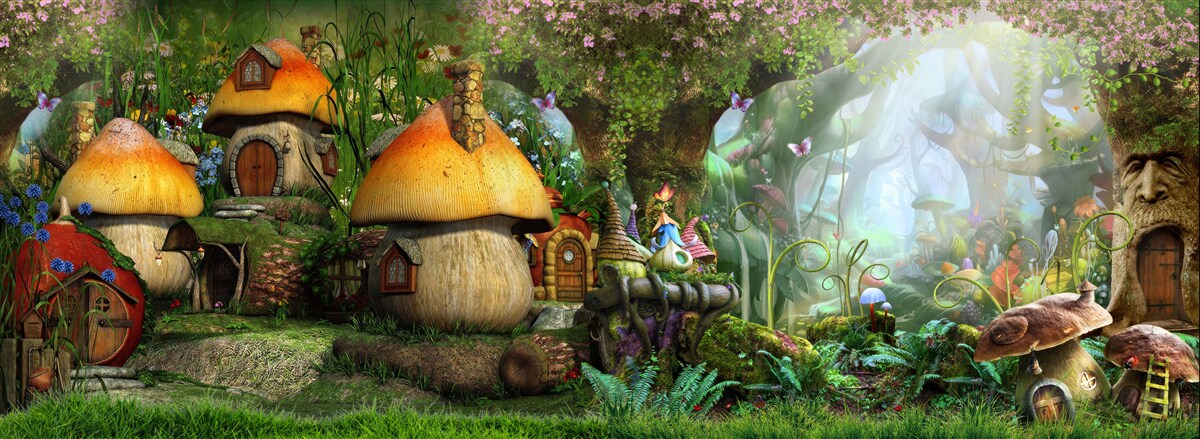 Fototapeta bajkowa wioska