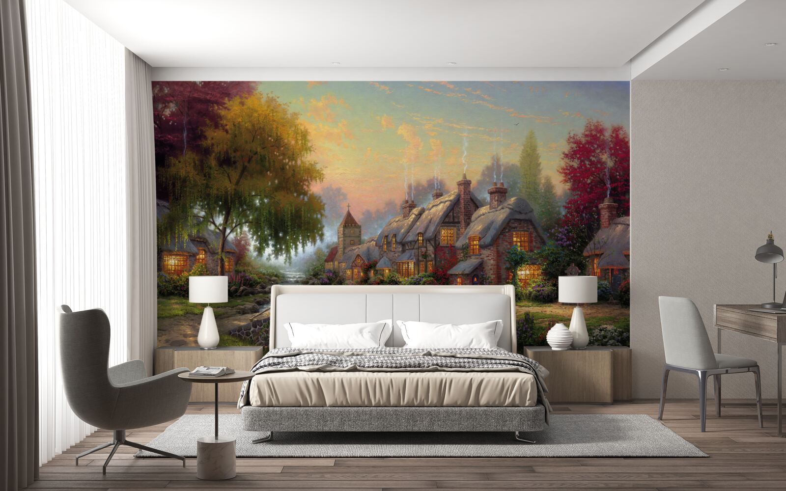 Fototapeta krajobraz wiejski