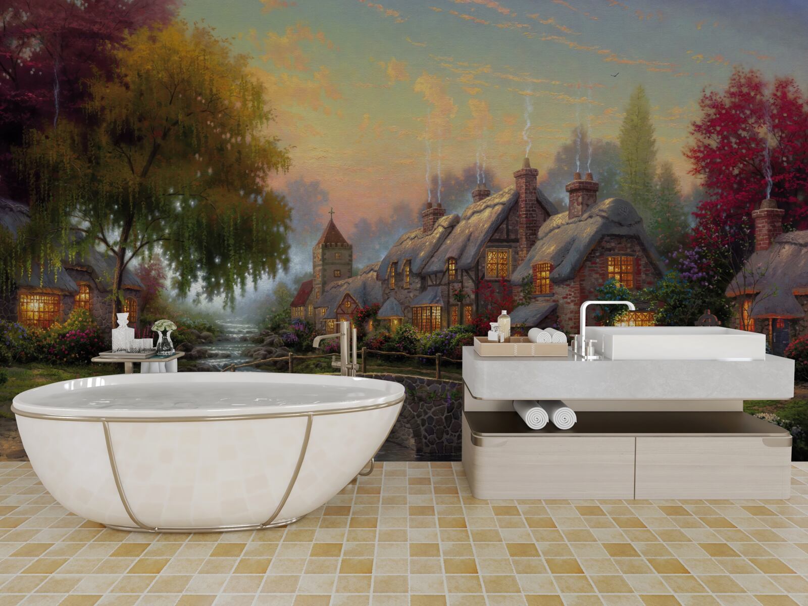 Fototapeta krajobraz wiejski