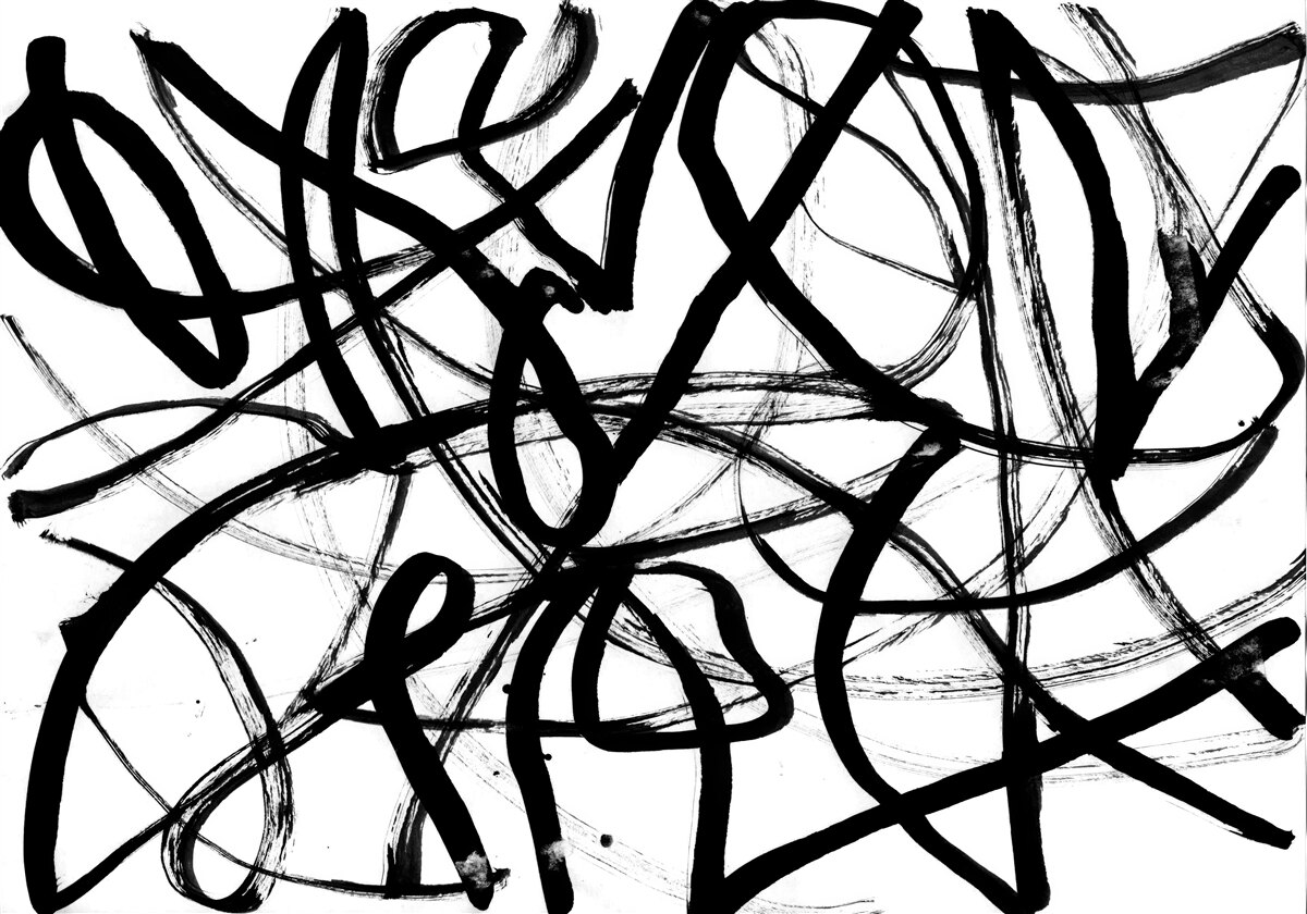 Fototapeta ciemne zawijasy