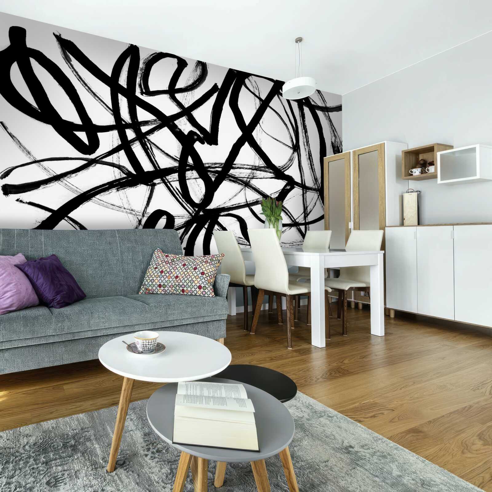 Fototapeta ciemne zawijasy