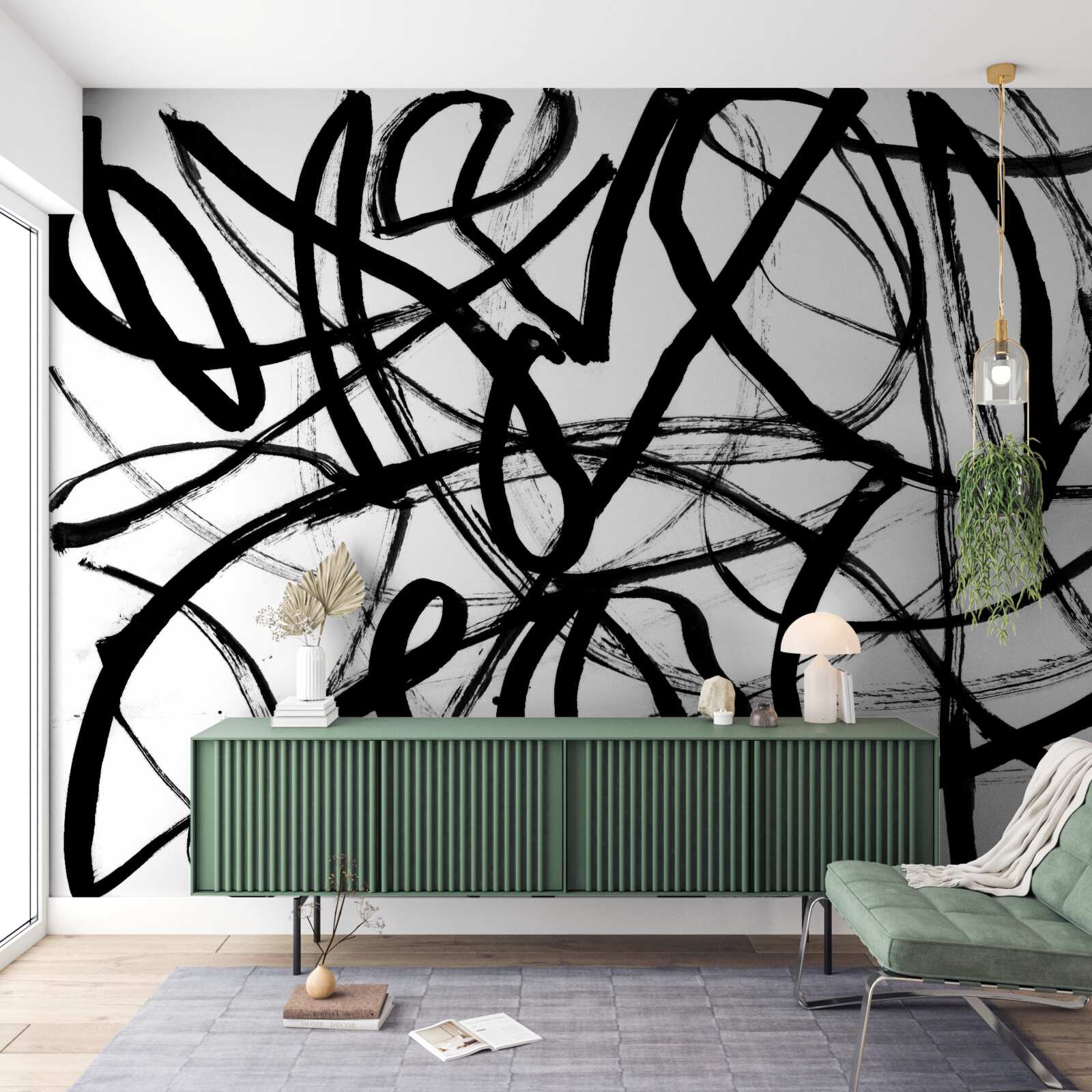 Fototapeta ciemne zawijasy