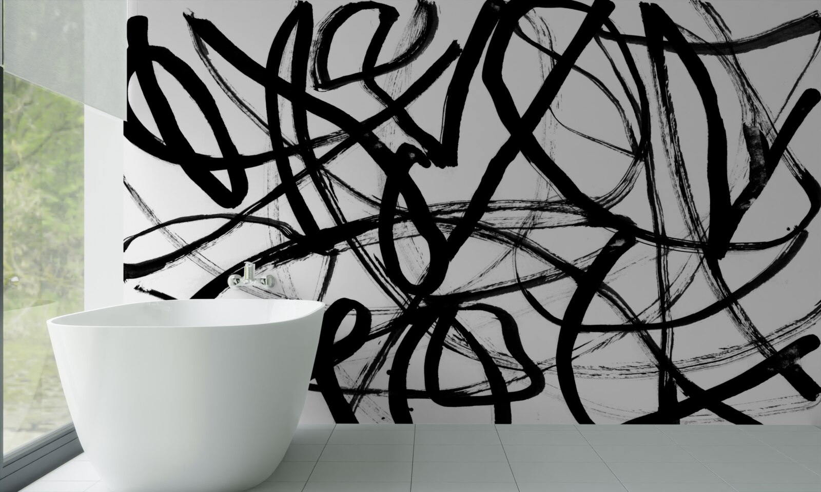 Fototapeta ciemne zawijasy