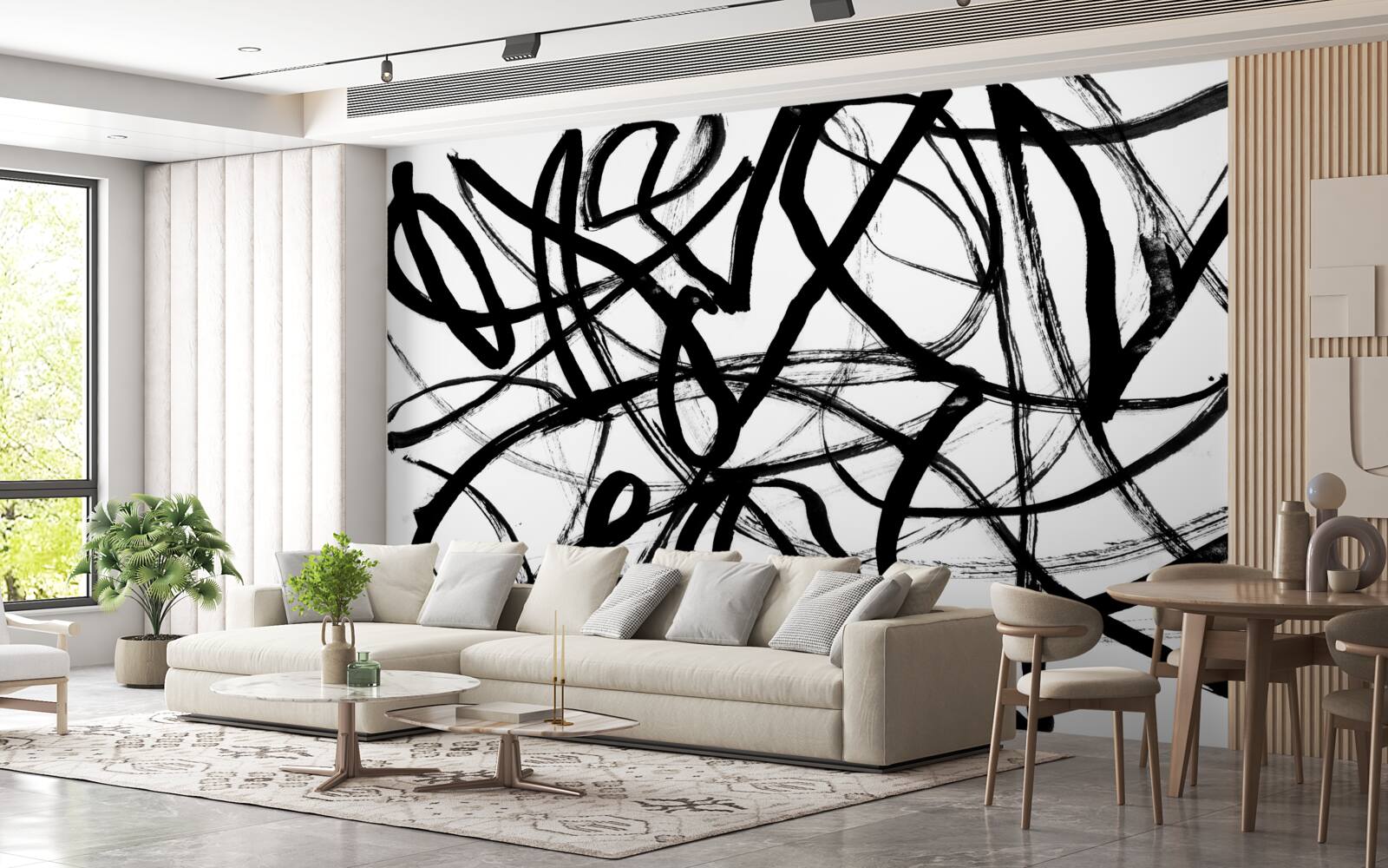 Fototapeta ciemne zawijasy