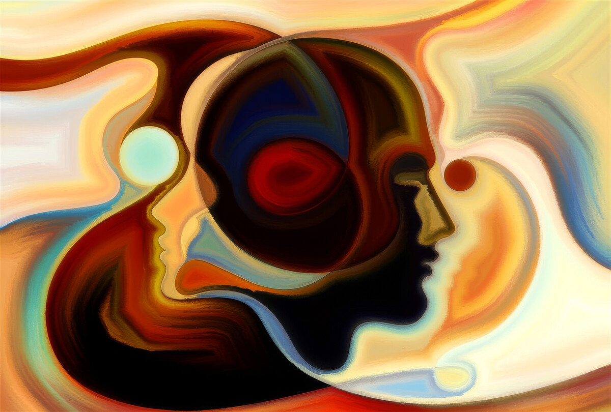 Fototapeta jasne obrazy młodego mężczyzny i dziewczynki