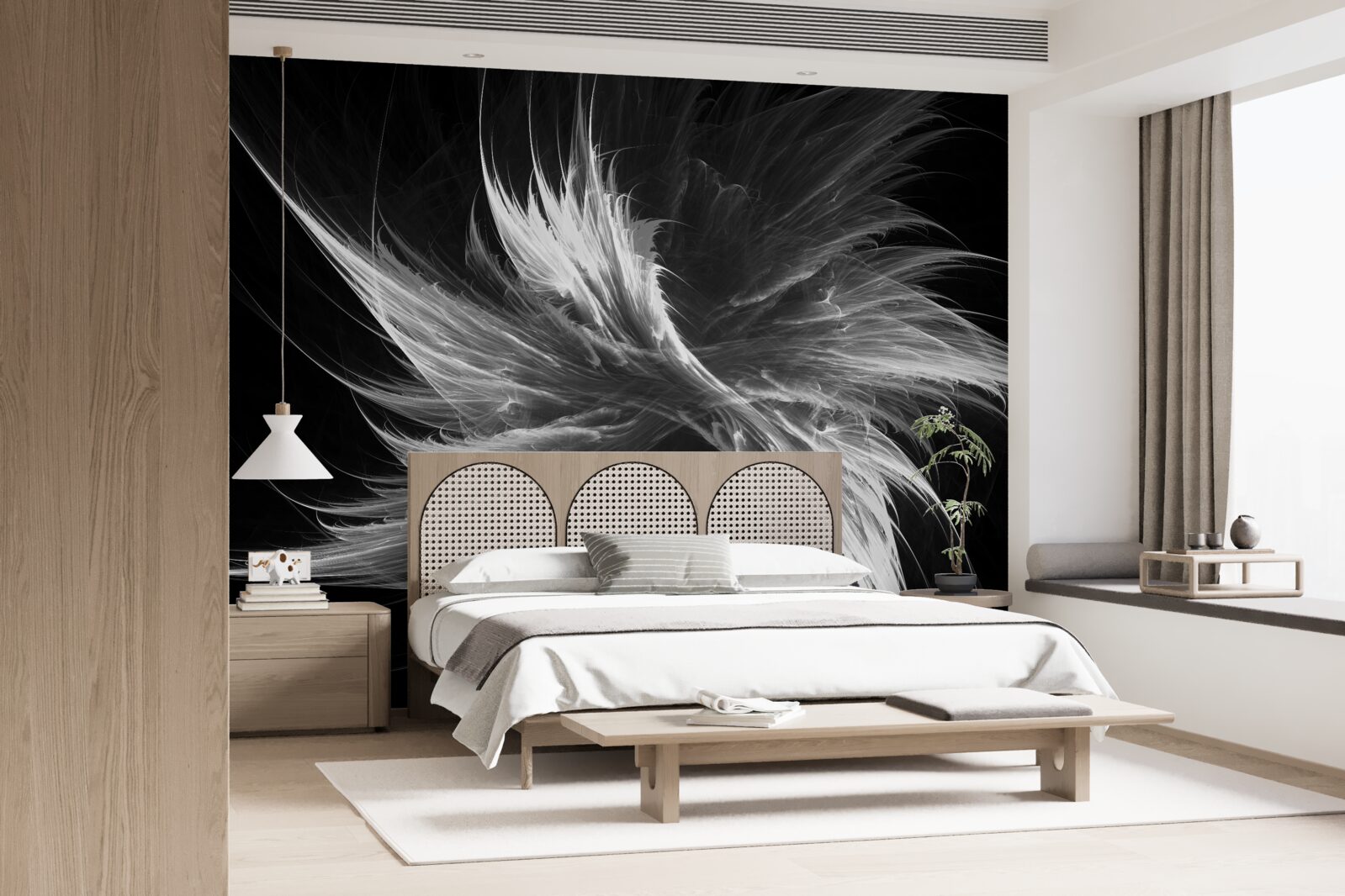 Fototapeta czarne tło na tle olśniewających plam