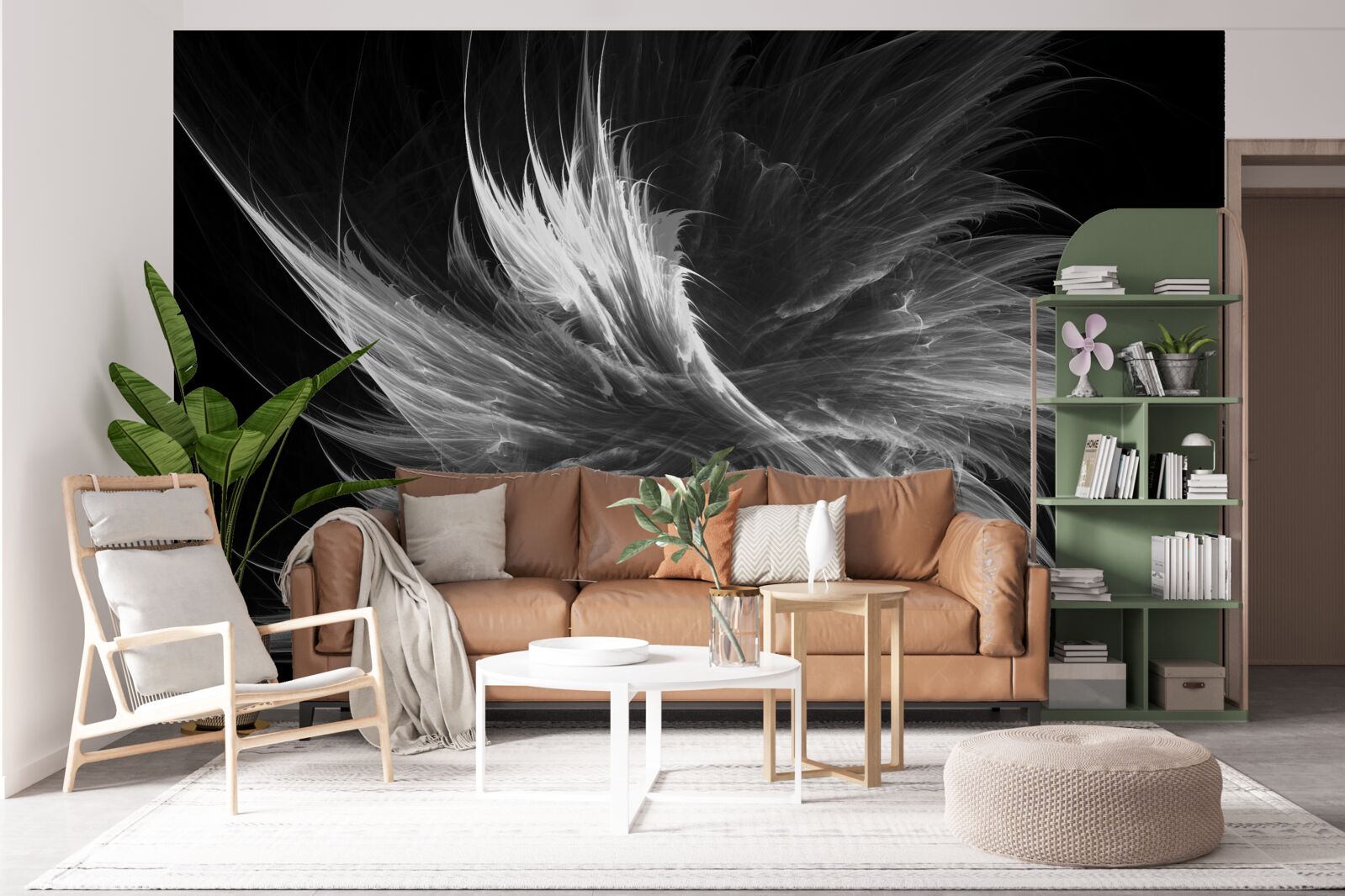 Fototapeta czarne tło na tle olśniewających plam