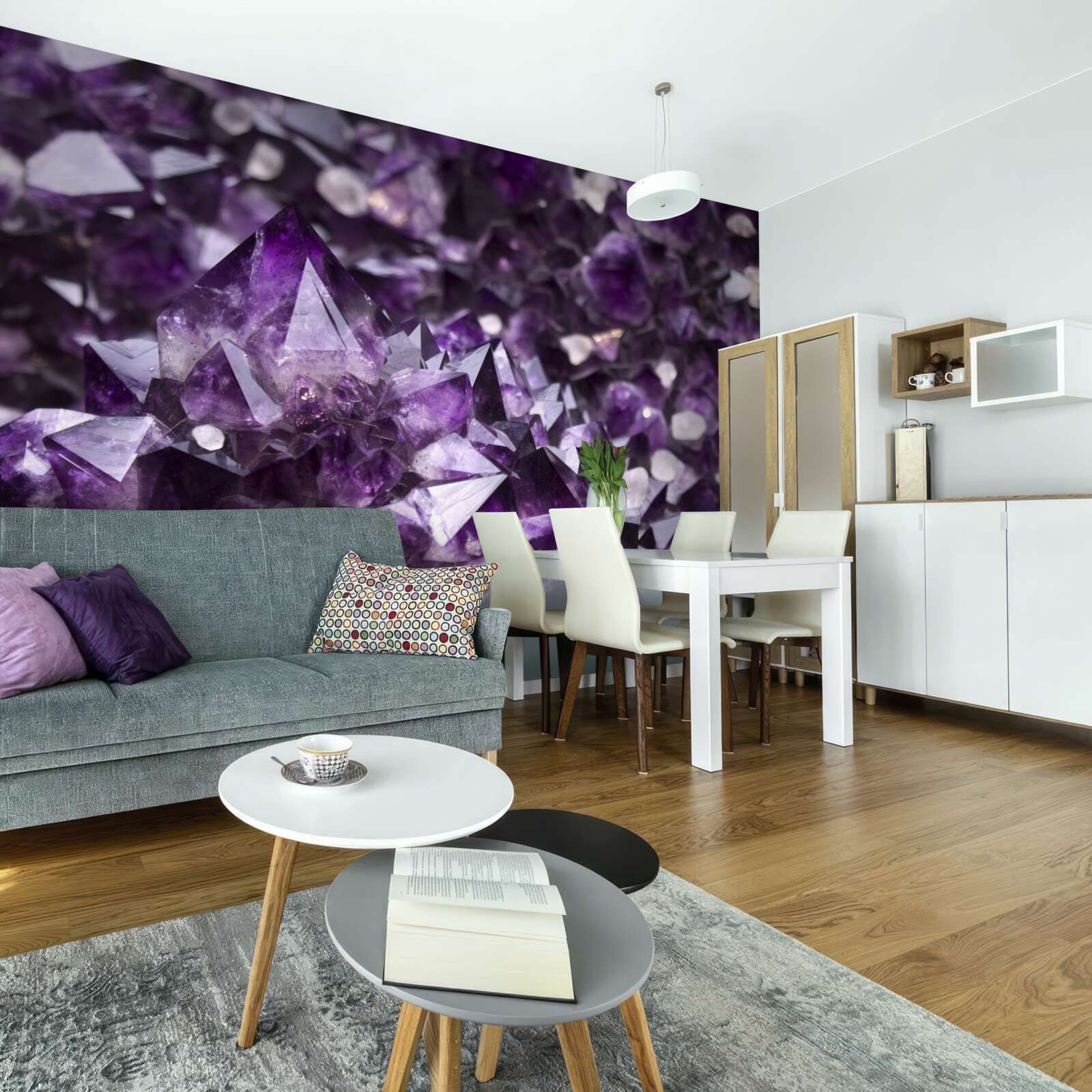 Fototapeta fioletowe kryształy