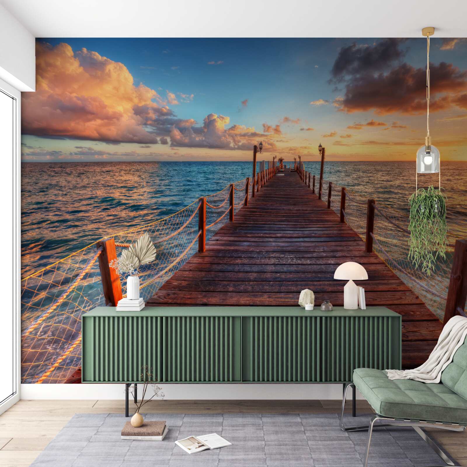 Fototapeta most sięgający do morza