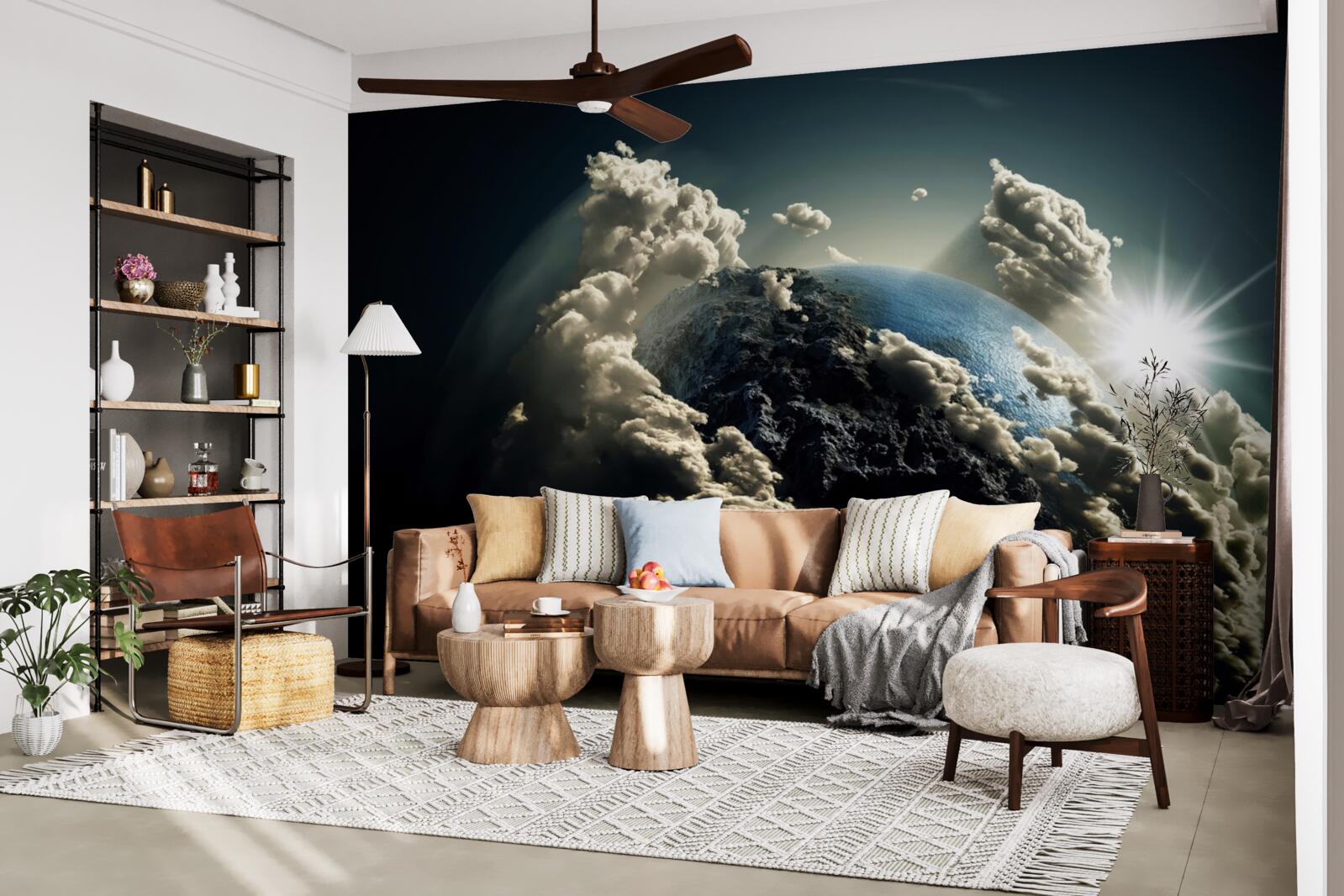 Fototapeta chmury otaczają ziemię