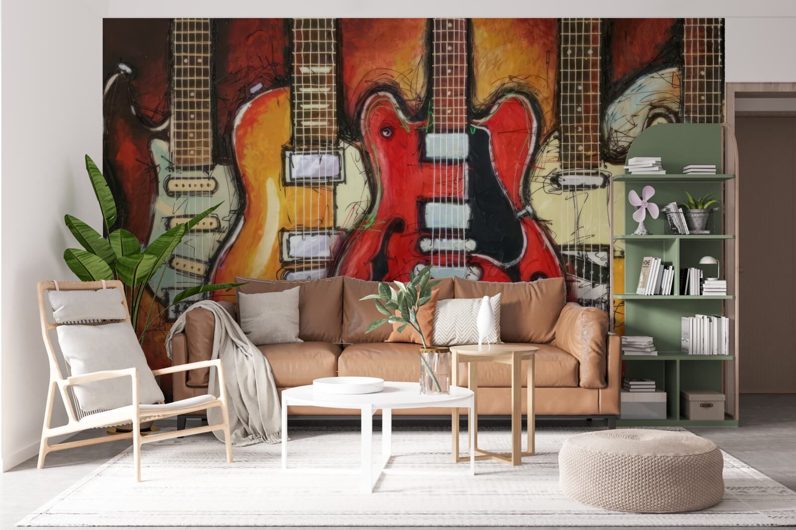 Fototapeta gitary o różnych wzorach