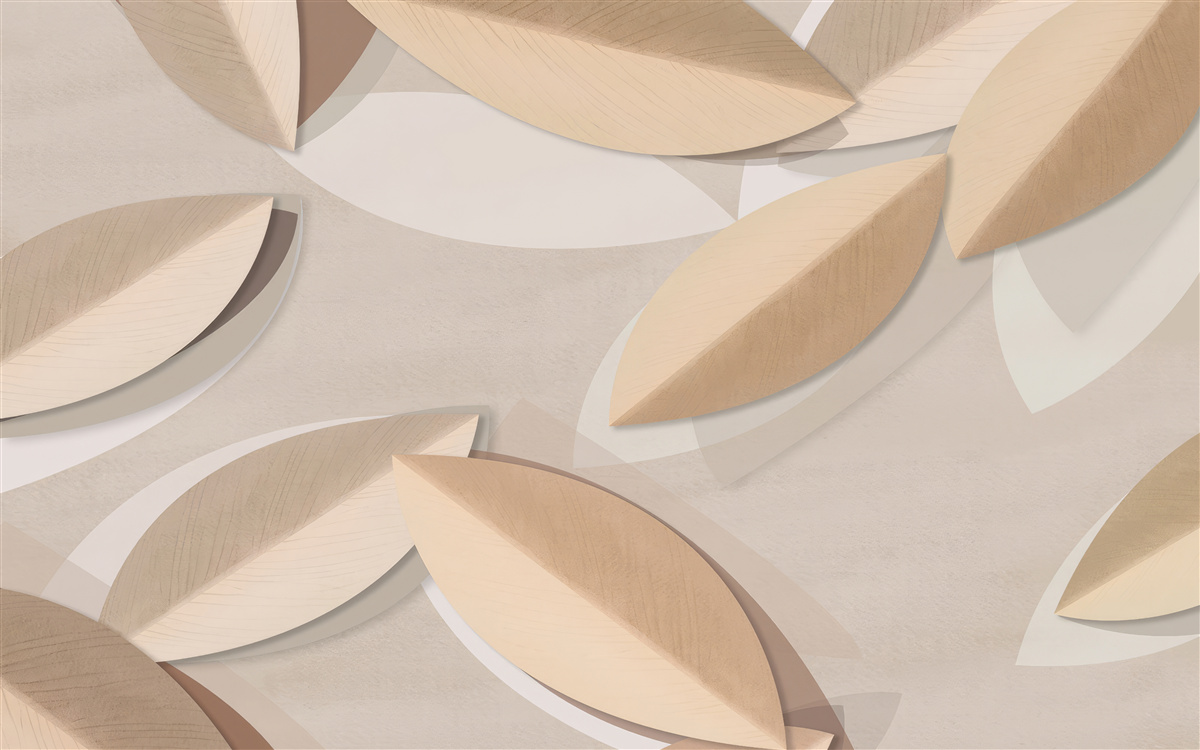 Fototapeta liście są duże i brązowe