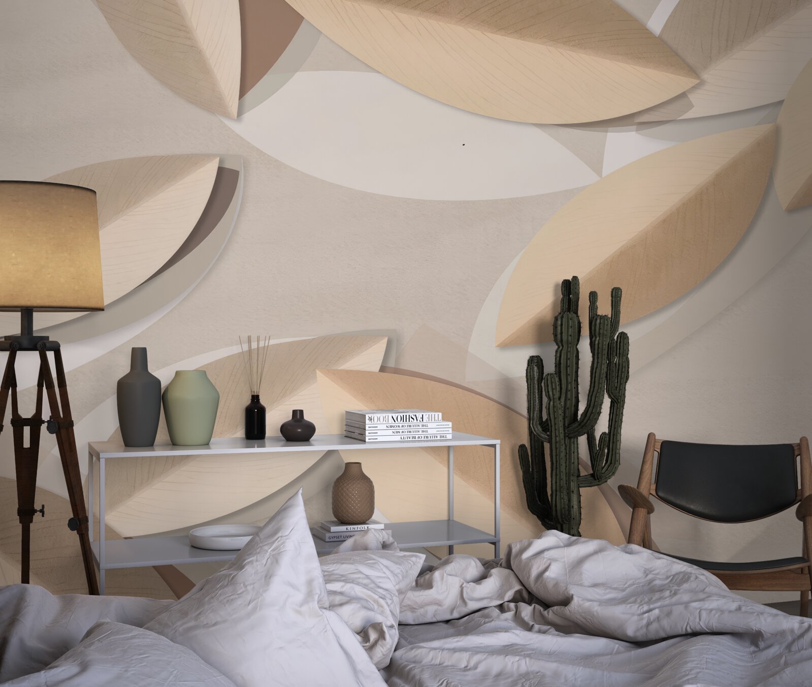 Fototapeta liście są duże i brązowe