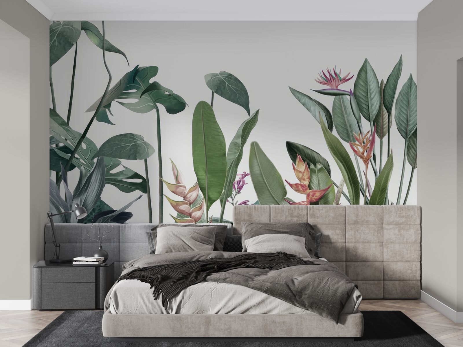 Fototapeta liście różnych roślin tropikalnych