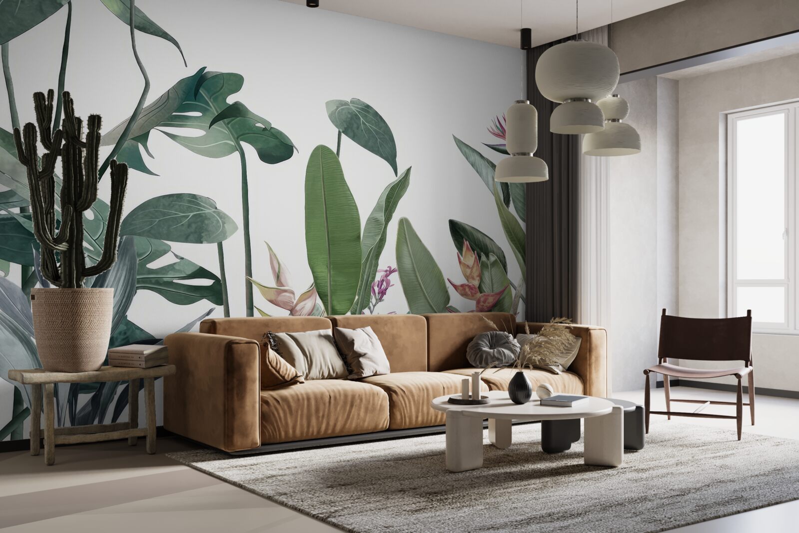 Fototapeta liście różnych roślin tropikalnych