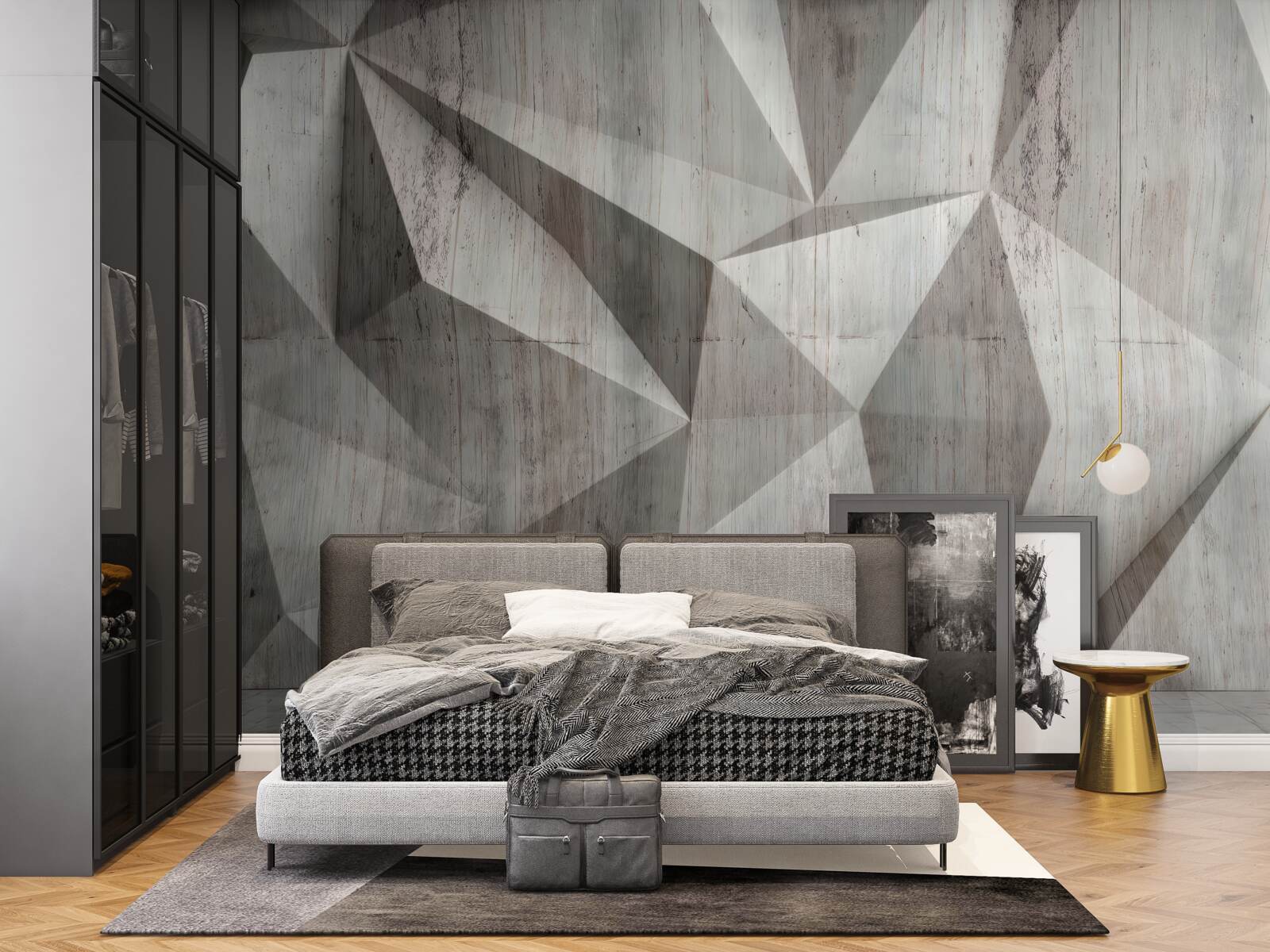 Fototapeta powierzchnia o wypukłych kształtach geometrycznych