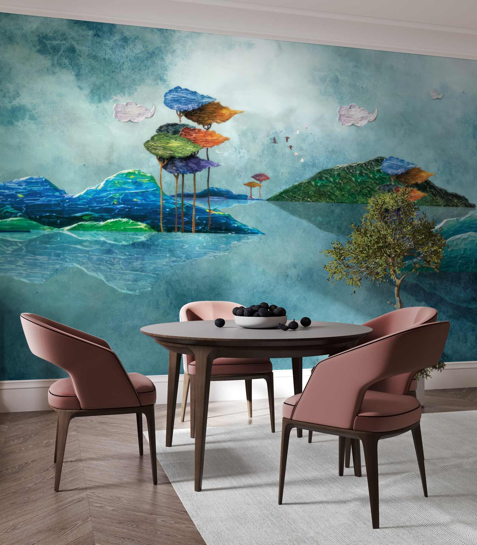 Fototapeta wyspa przedstawiona na obrazie