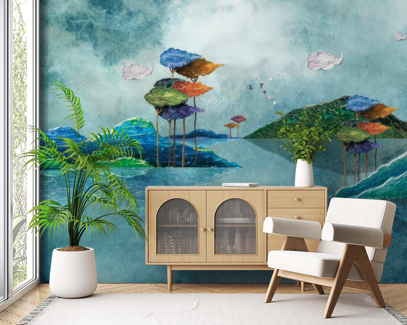 Fototapeta wyspa przedstawiona na obrazie