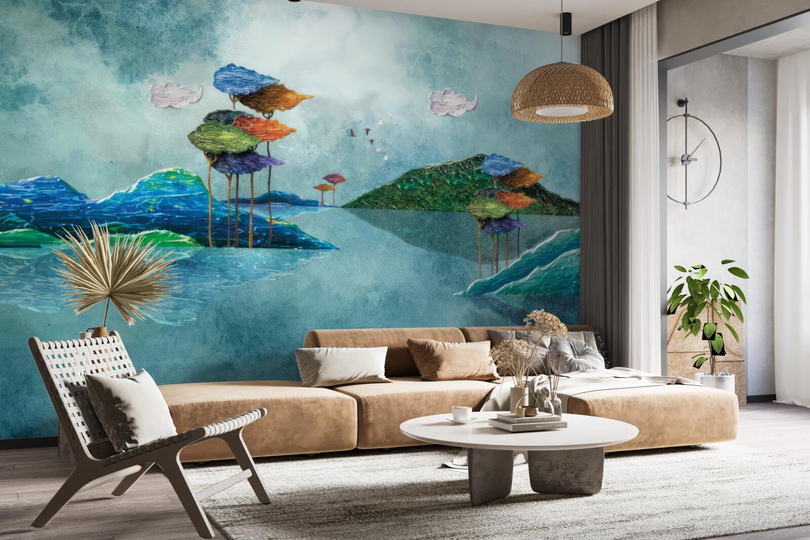 Fototapeta wyspa przedstawiona na obrazie