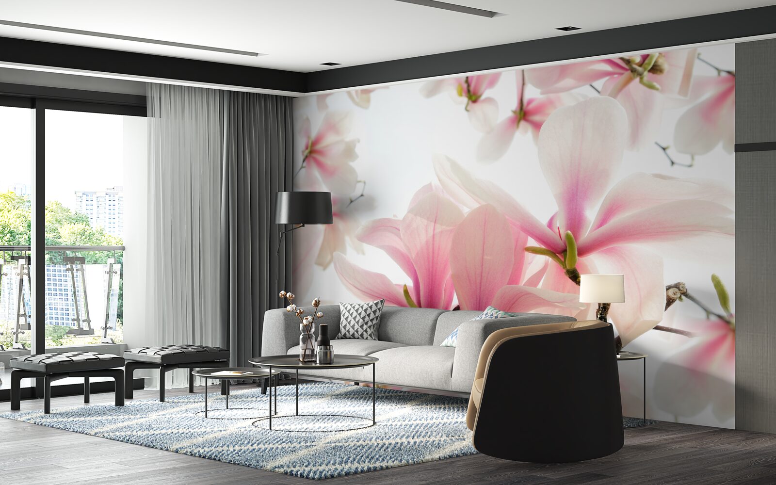 Fototapeta kwitnące magnolie