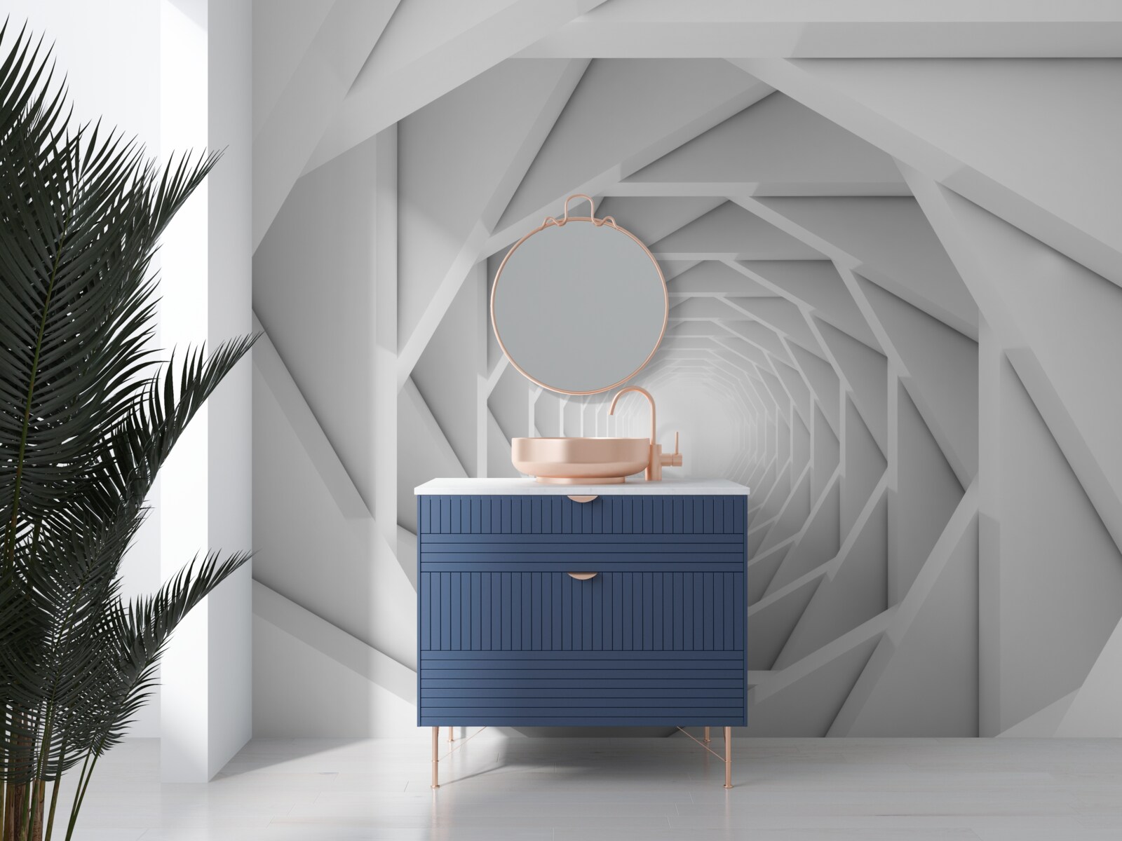 Fototapeta jasne kręte przejście