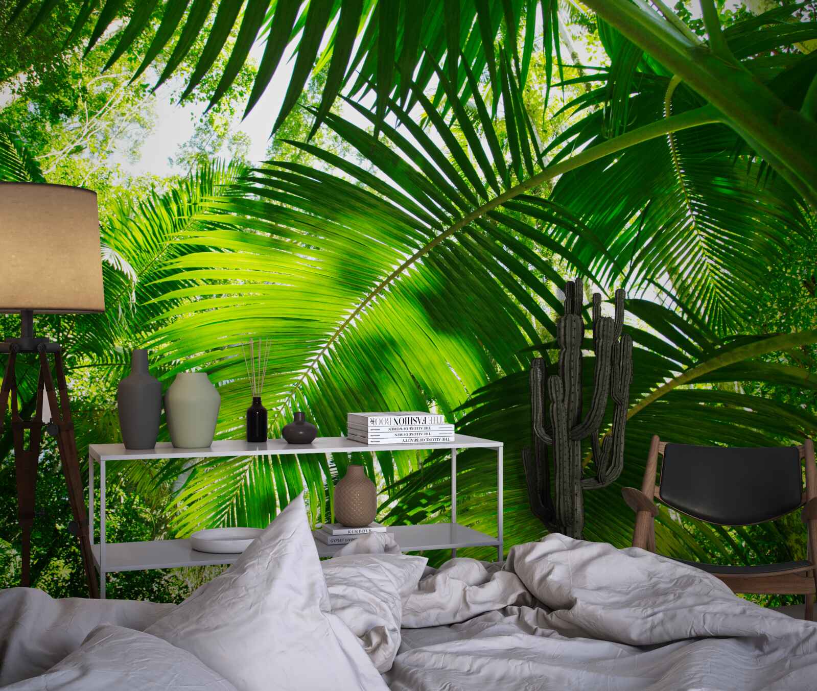 Fototapeta duże zielone liście