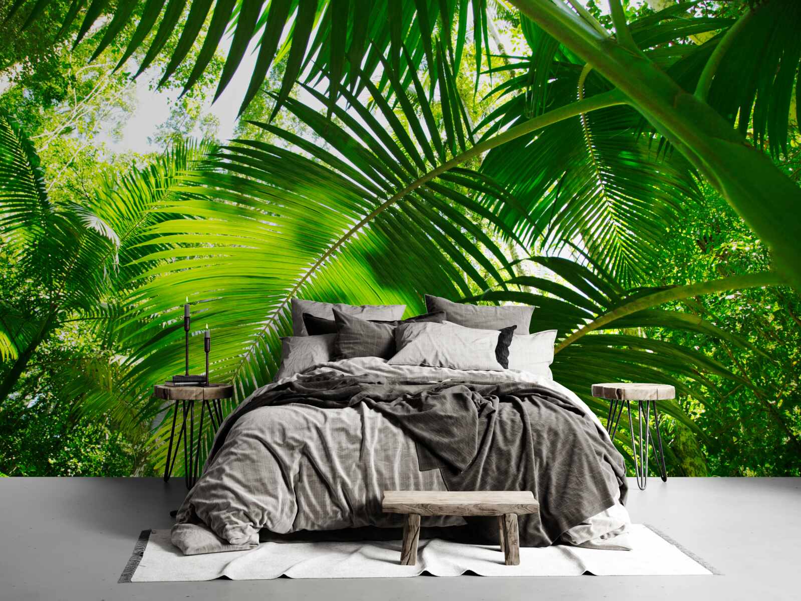 Fototapeta duże zielone liście