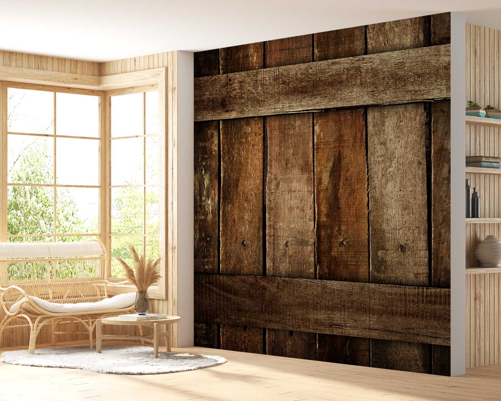 Fototapeta drewniane deski ogrodzeniowe