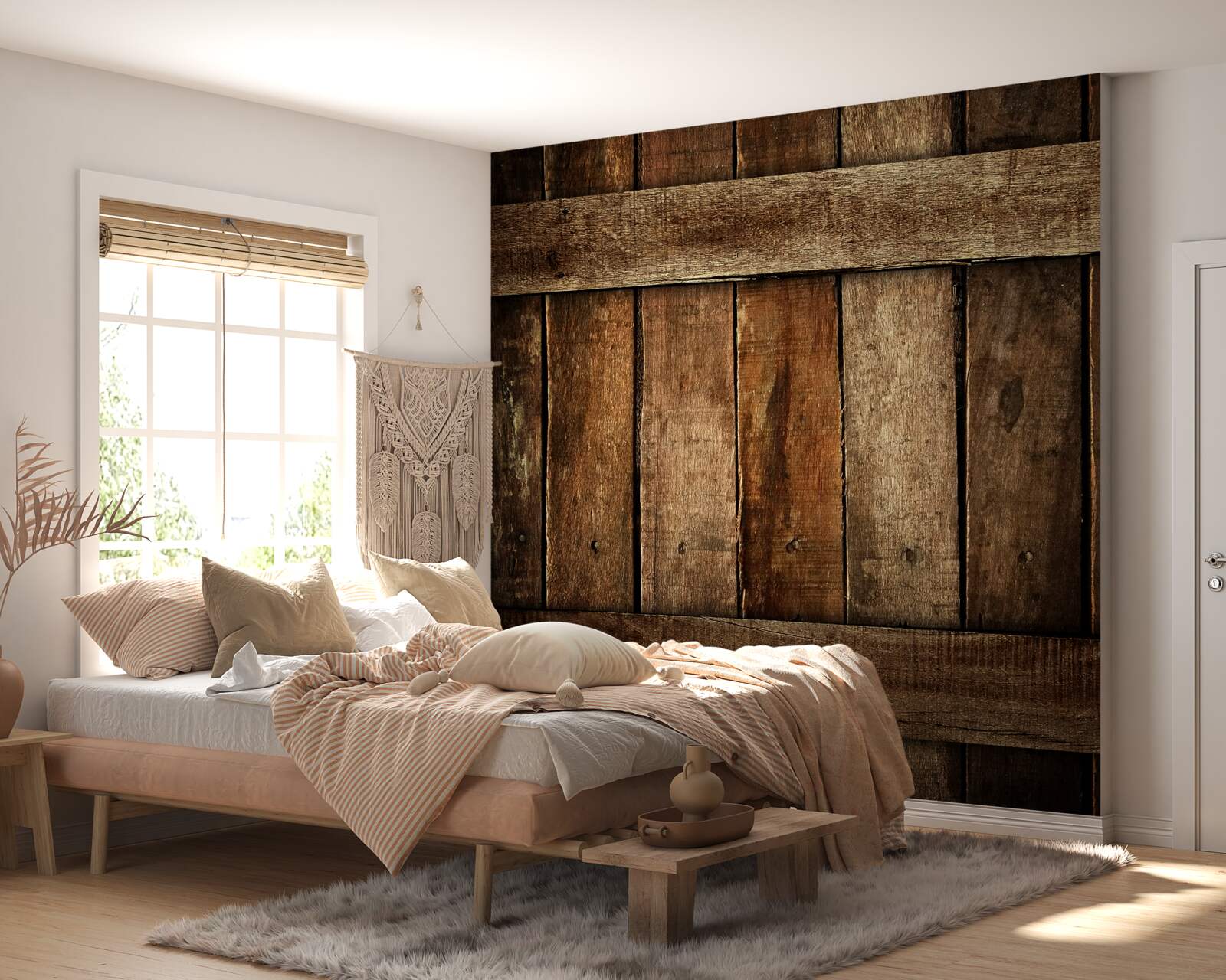 Fototapeta drewniane deski ogrodzeniowe