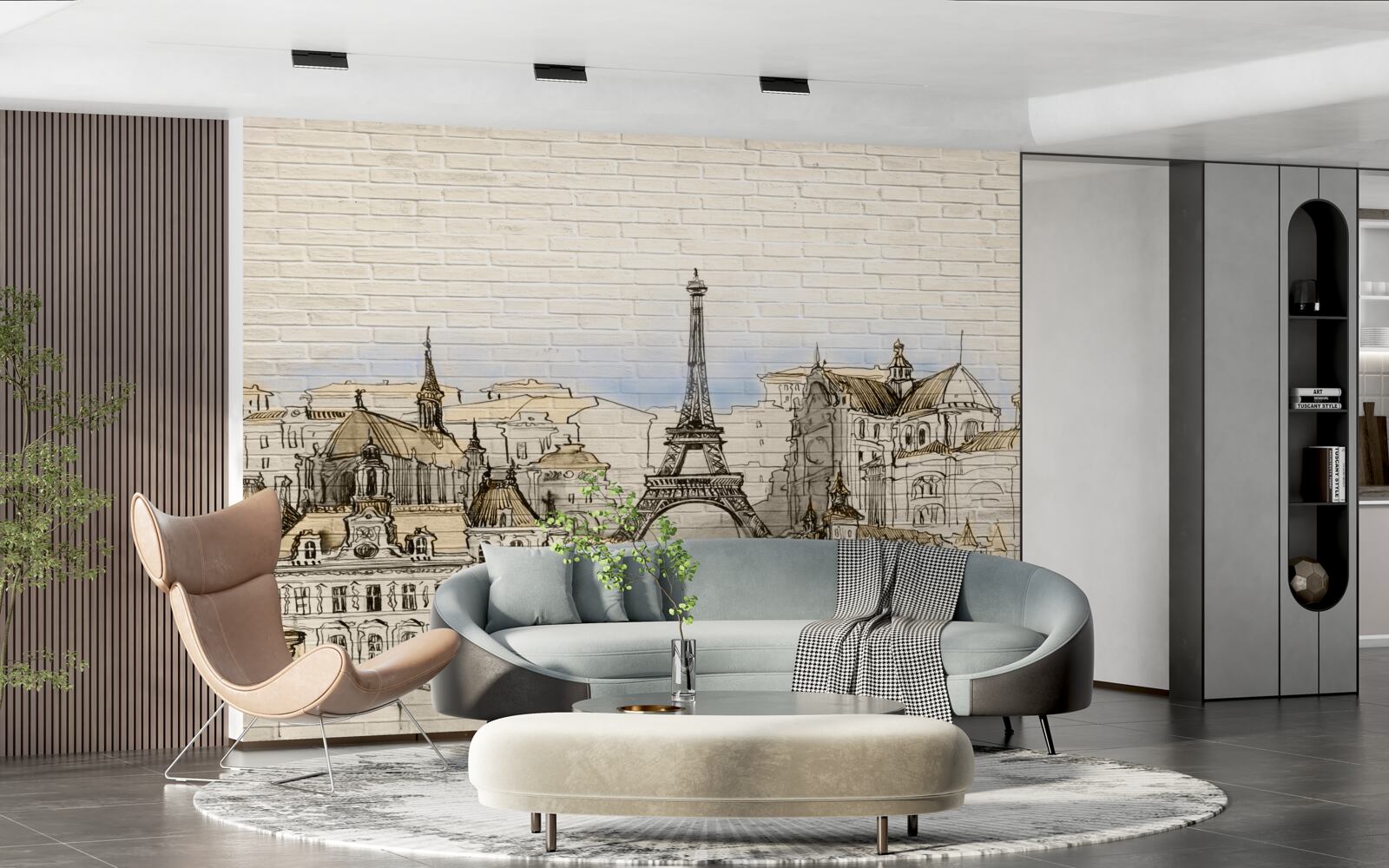 Fototapeta głównych atrakcji turystycznych paryża