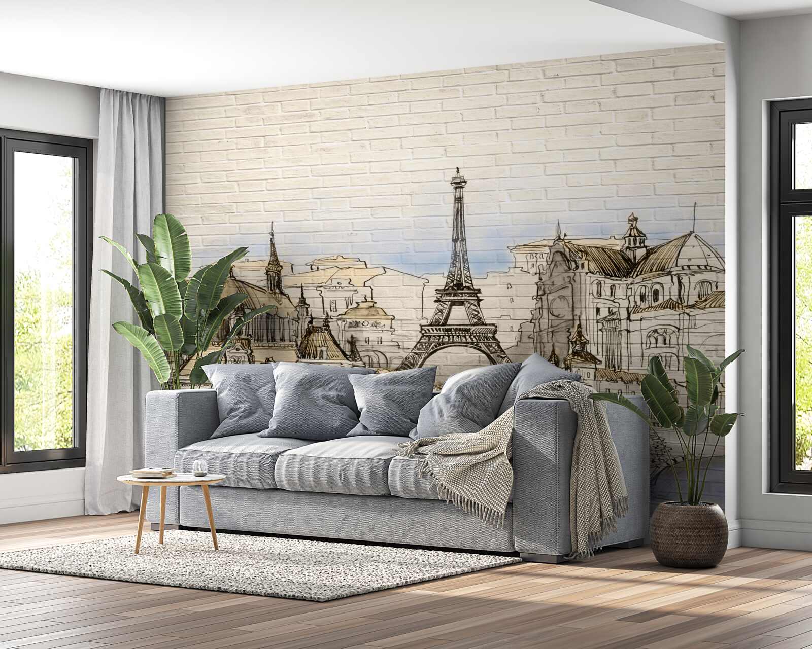 Fototapeta głównych atrakcji turystycznych paryża