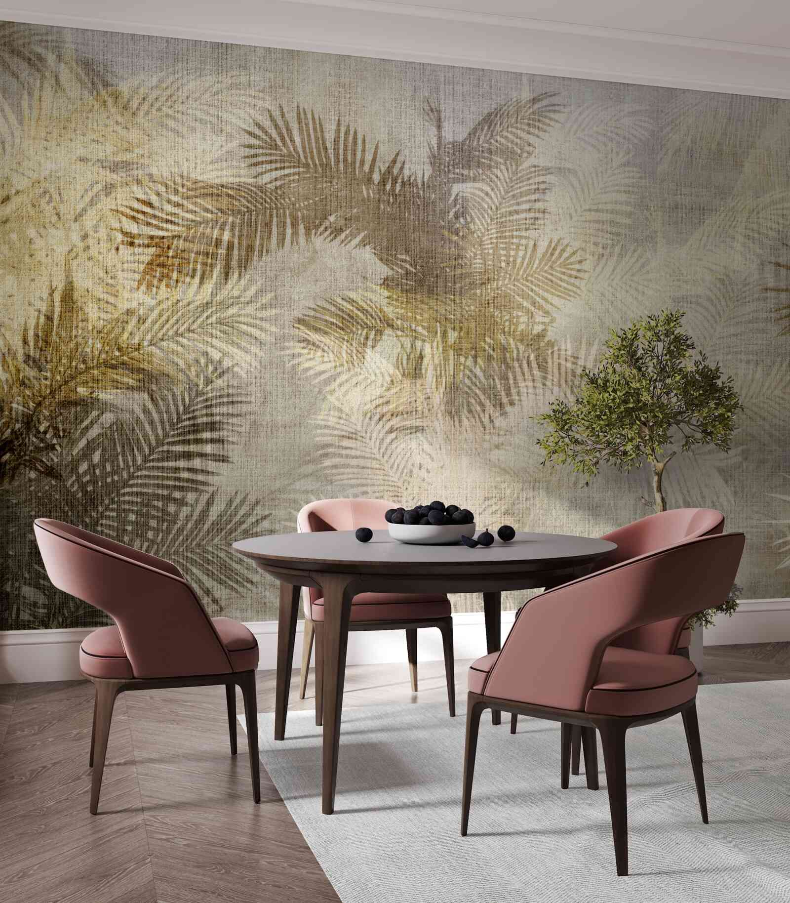 Fototapeta obraz w tle z liśćmi paproci