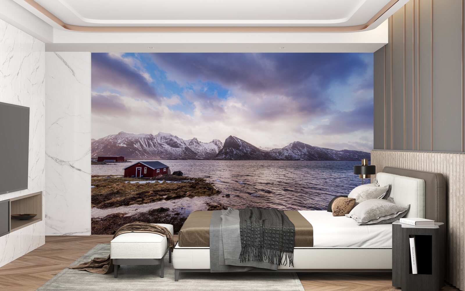 Fototapeta chmury nieba i woda