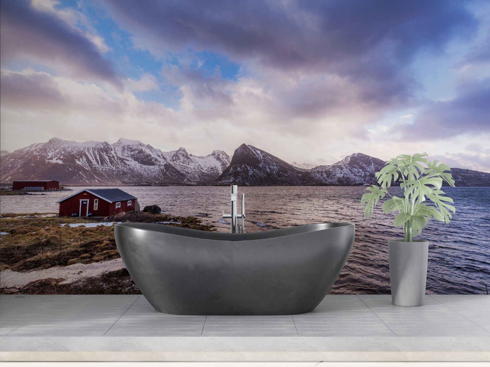 Fototapeta chmury nieba i woda