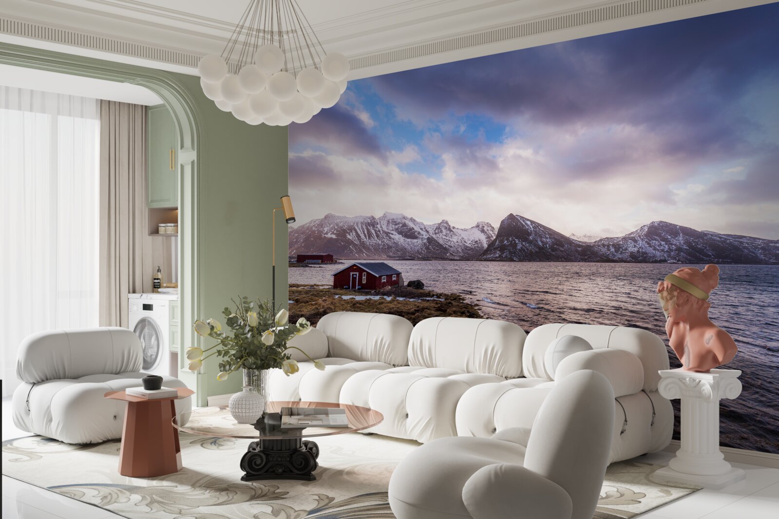 Fototapeta chmury nieba i woda