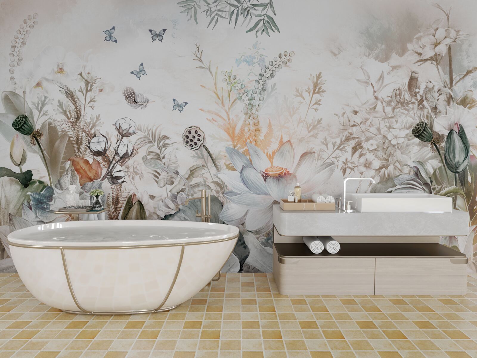 Fototapeta niezwykłe kwiaty i rośliny