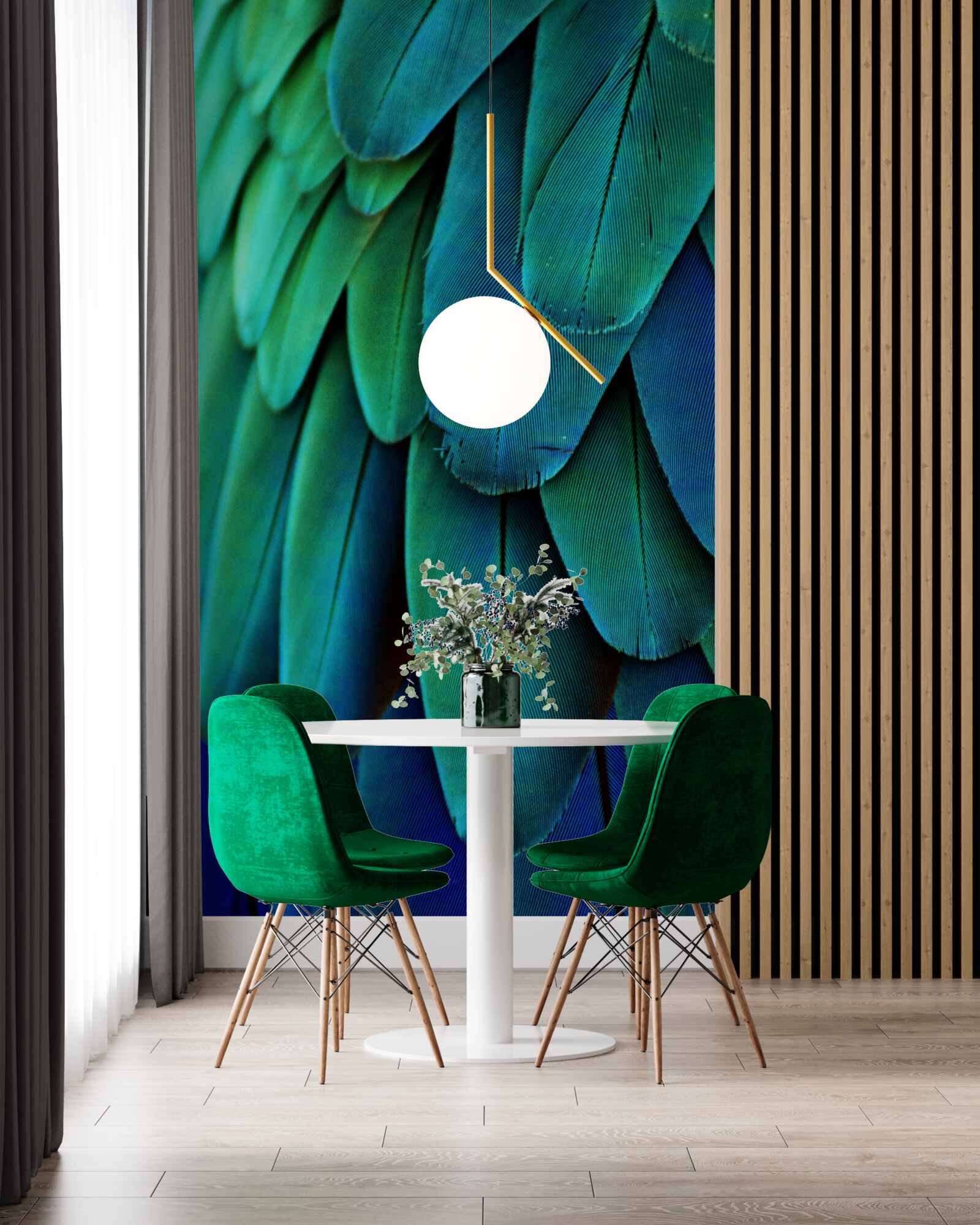 Fototapeta liście są duże i ciemnozielone