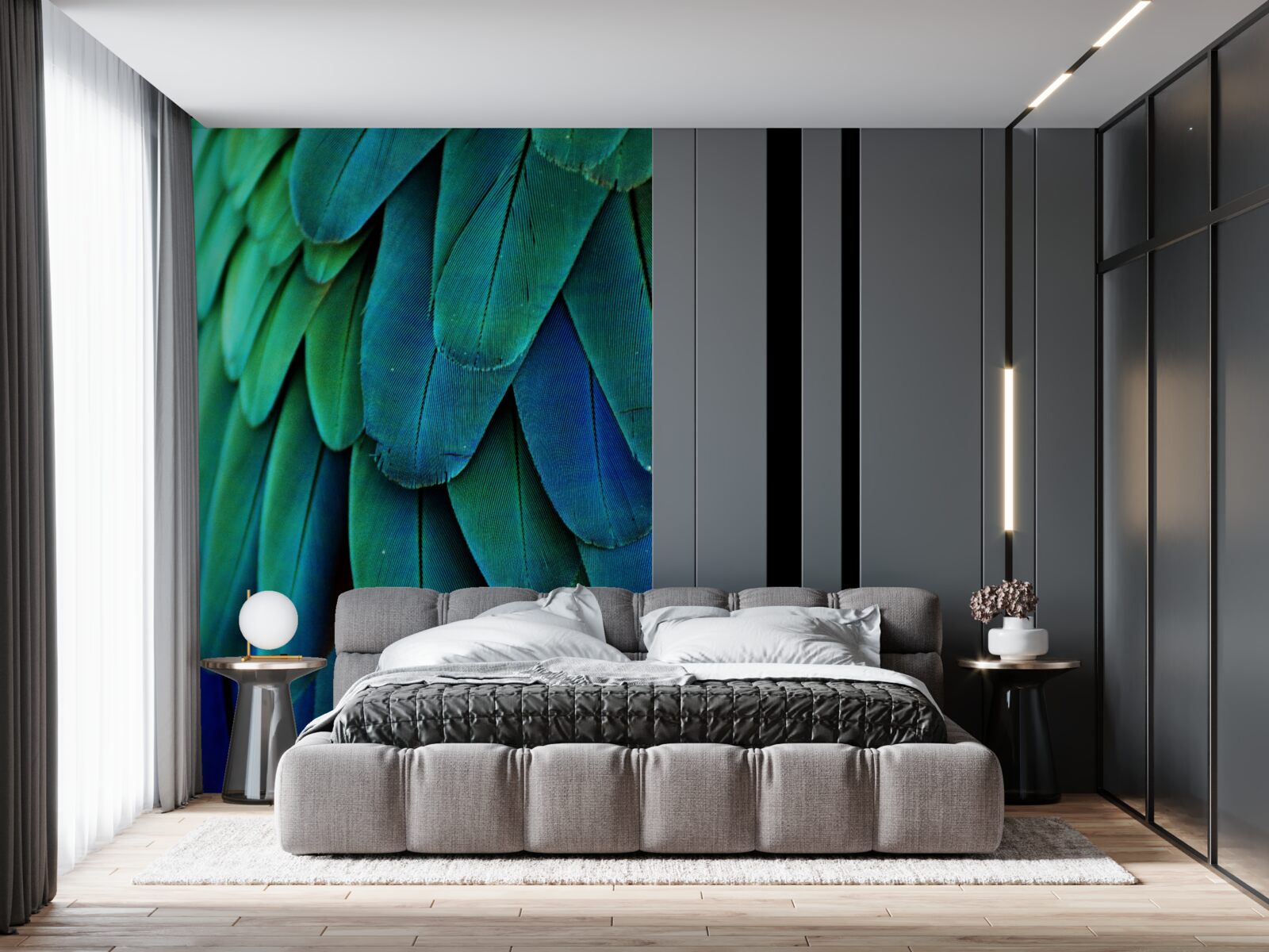 Fototapeta liście są duże i ciemnozielone