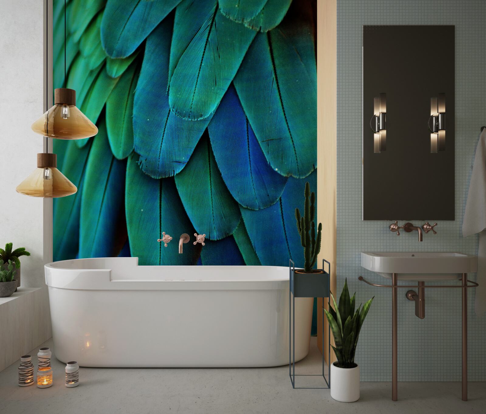 Fototapeta liście są duże i ciemnozielone